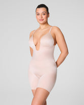 SPANXshapeâ„¢ Suit Your Fancy Plunge Low-Back Mid-Thigh Bodysuit